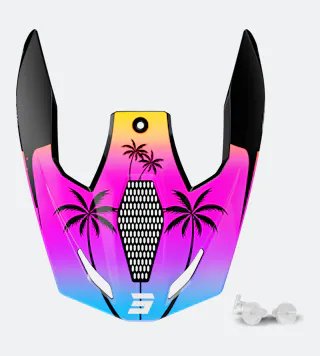Viseira Do Capacete Shot Race Gear Furious Miami Jovens