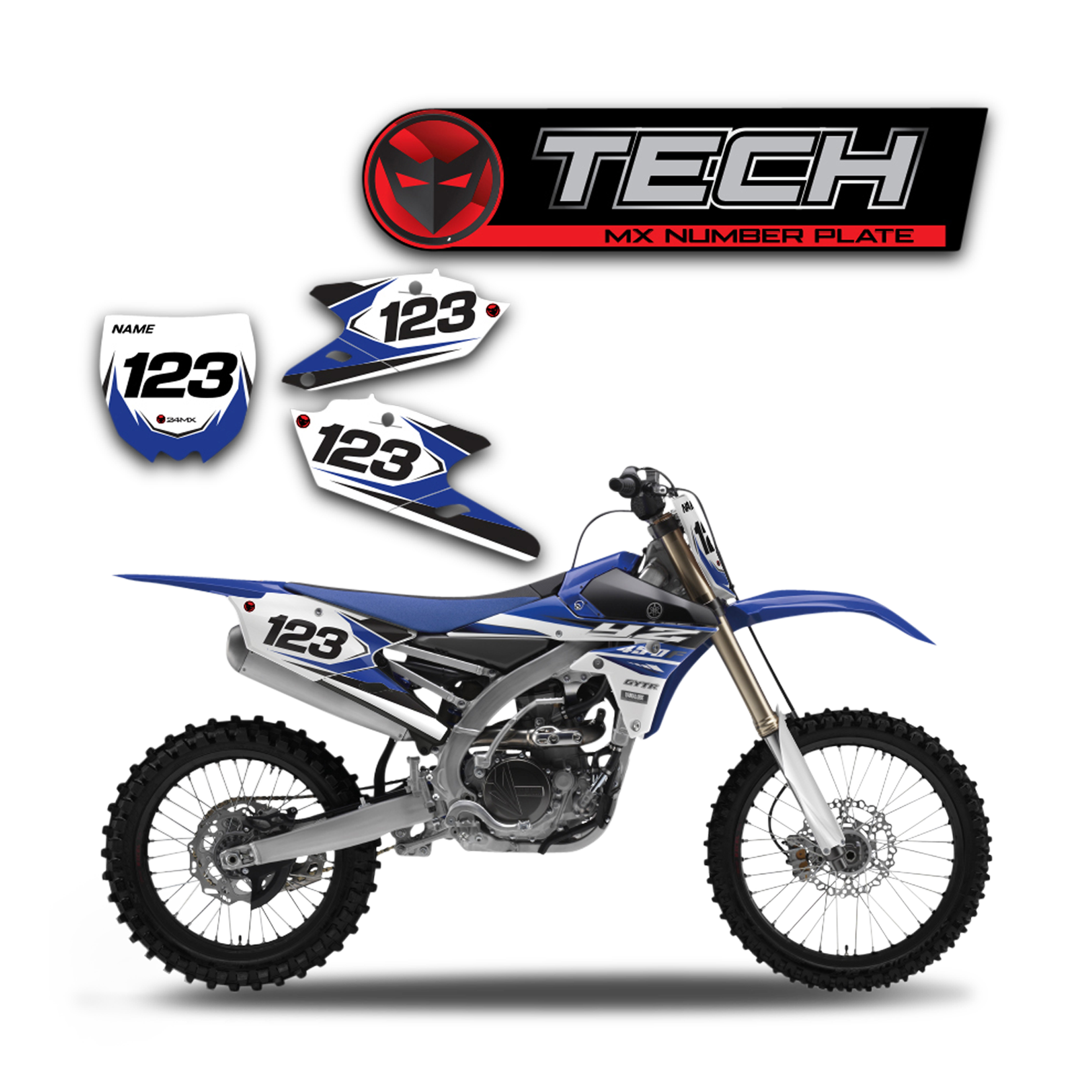 Tech Nummerplaatstickers