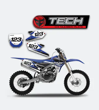 Tech Number Plate Decals