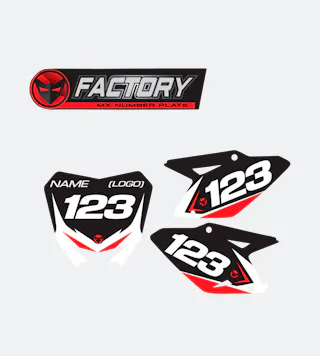 Autocolantes para Porta-números Factory