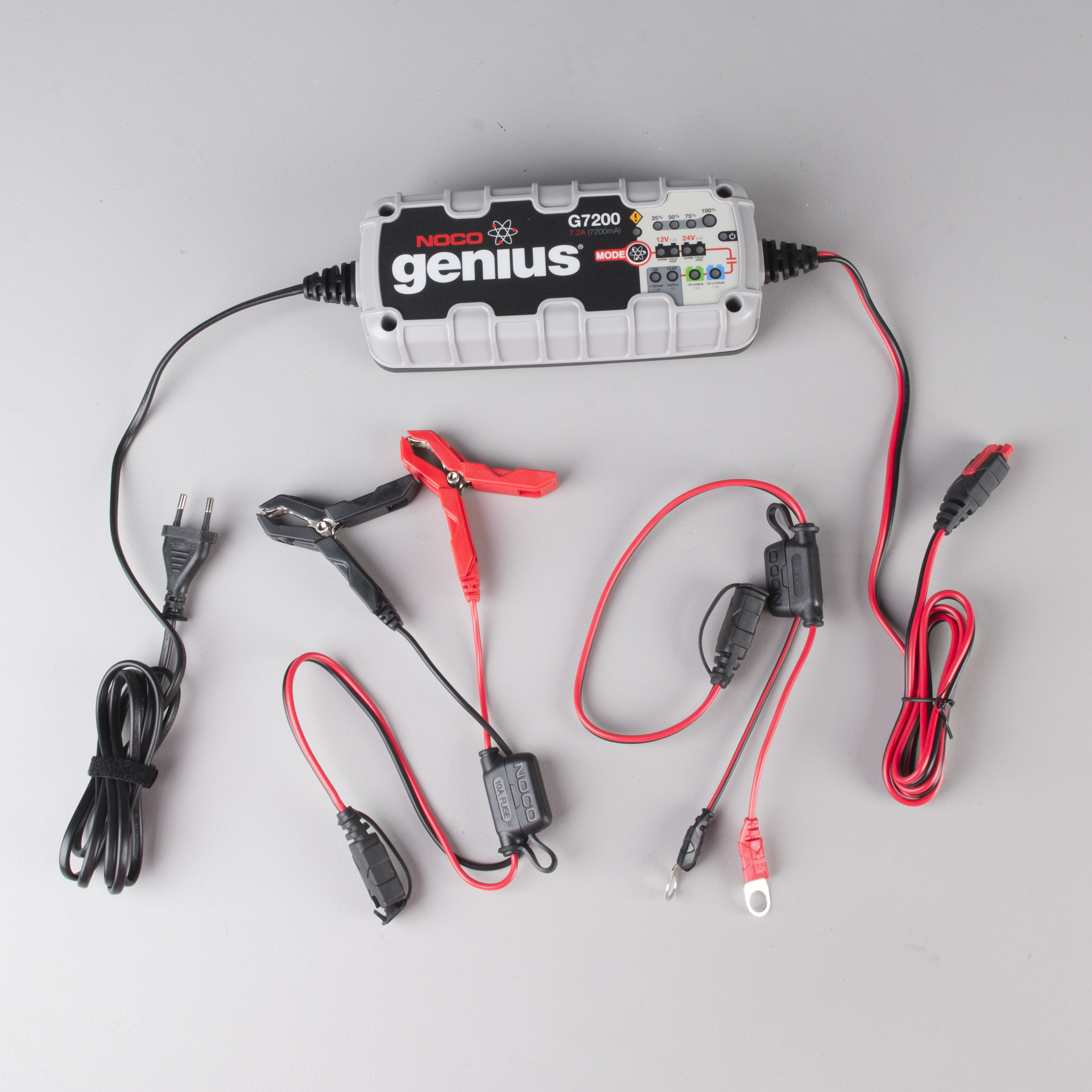 Ladegerät Noco Genius G7200 Jetzt 41% Ersparnis XLmoto.at Batterie Ladegerät NOCO GENIUS1 | Universalartikel