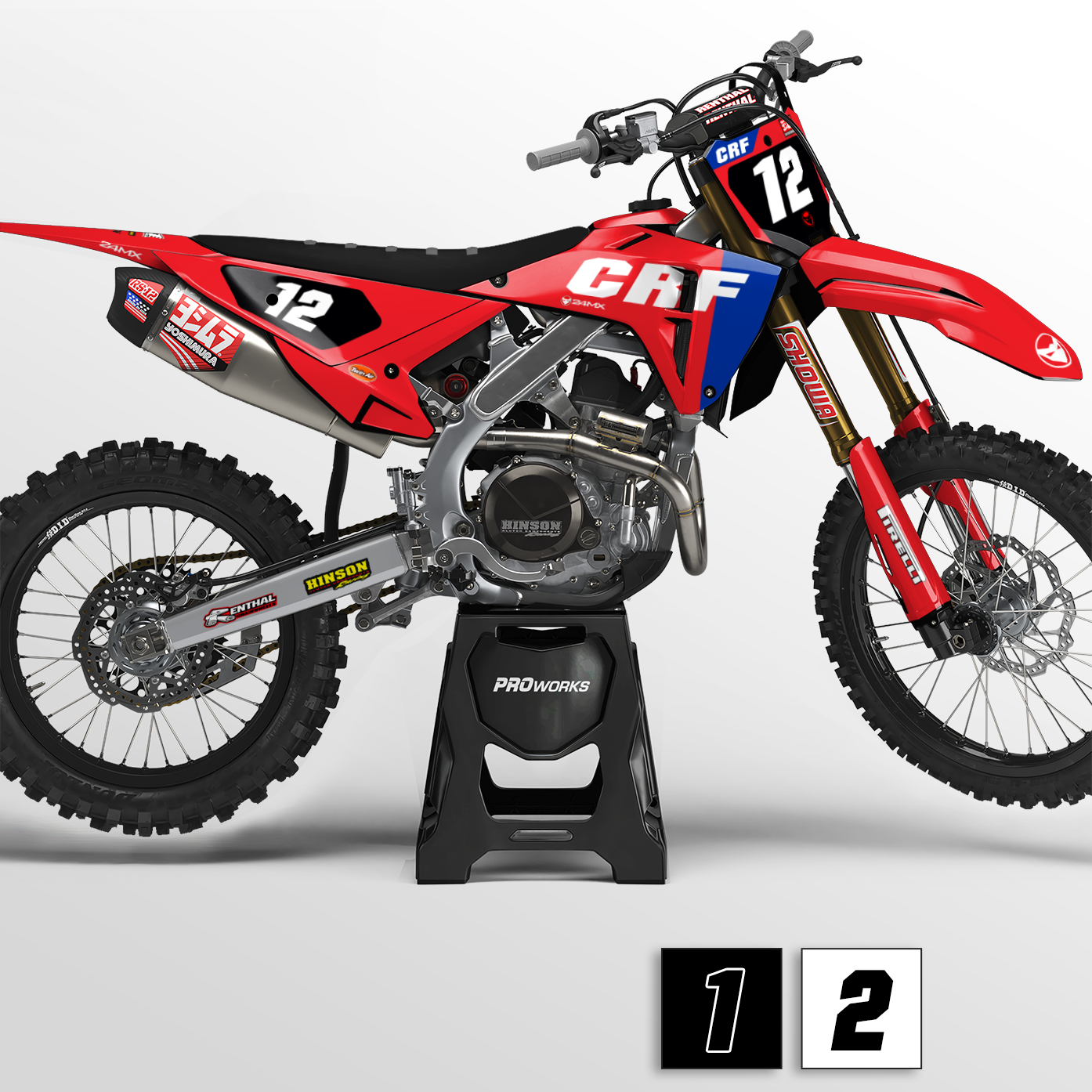 Комплект Стикери 24MX Honda Origin