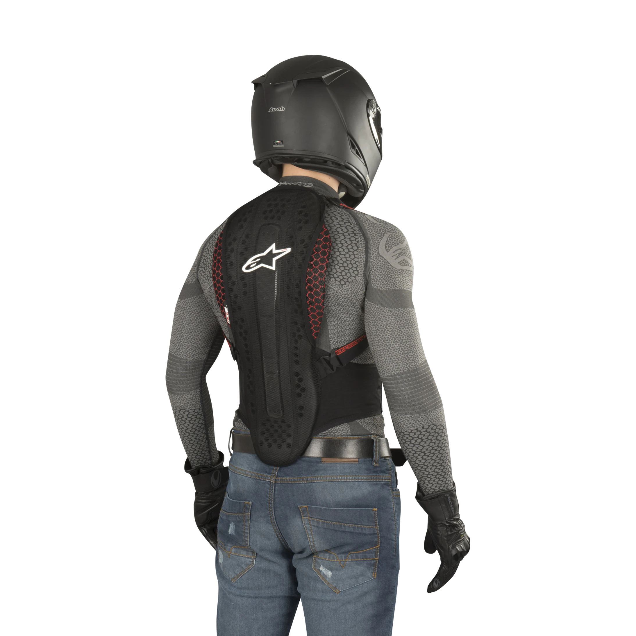 Size Xs Black White Alpinestars Nucleon Kr Ra Ckenprotektor Motorbikes Accessories Parts Dorsal Protection