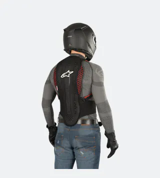 Alpinestars Nucleon KR-2 Back Armour - Black-Smoke-Red