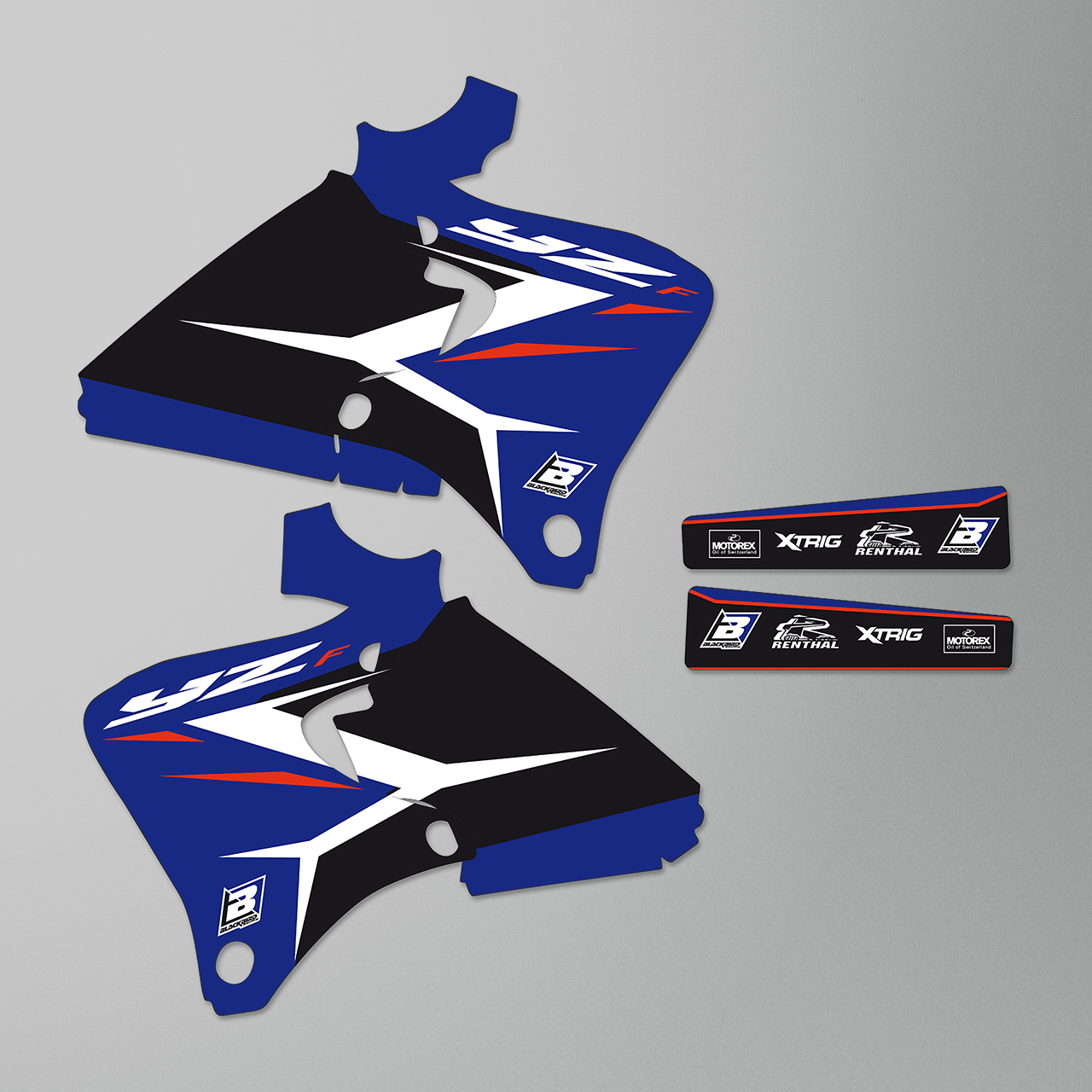 Kit de Adhesivos Blackbird Dream 4 Azul-Negro-Blanco