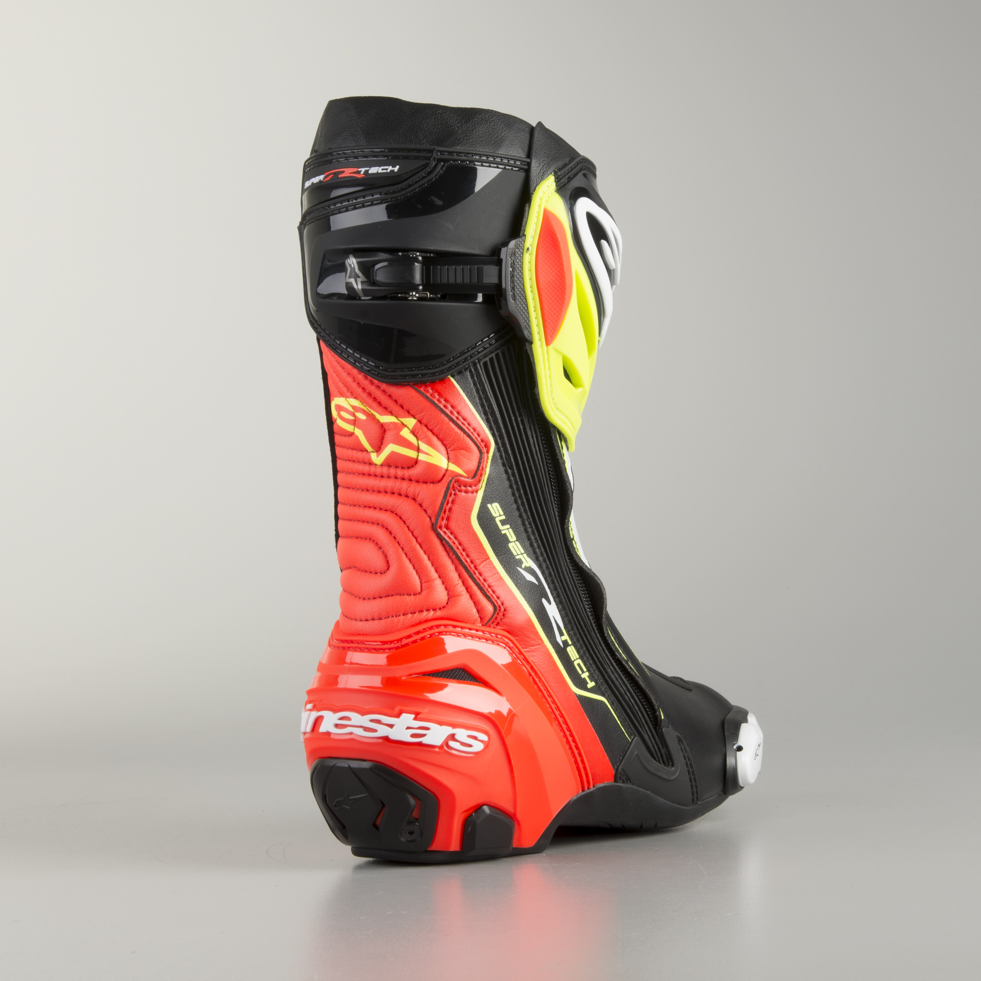 MC Saappaat Alpinestars Supertech R Musta Punainen Neon Keltainen MC Saappaat Alpinestars Supertech R Musta Punainen Neon Keltainen