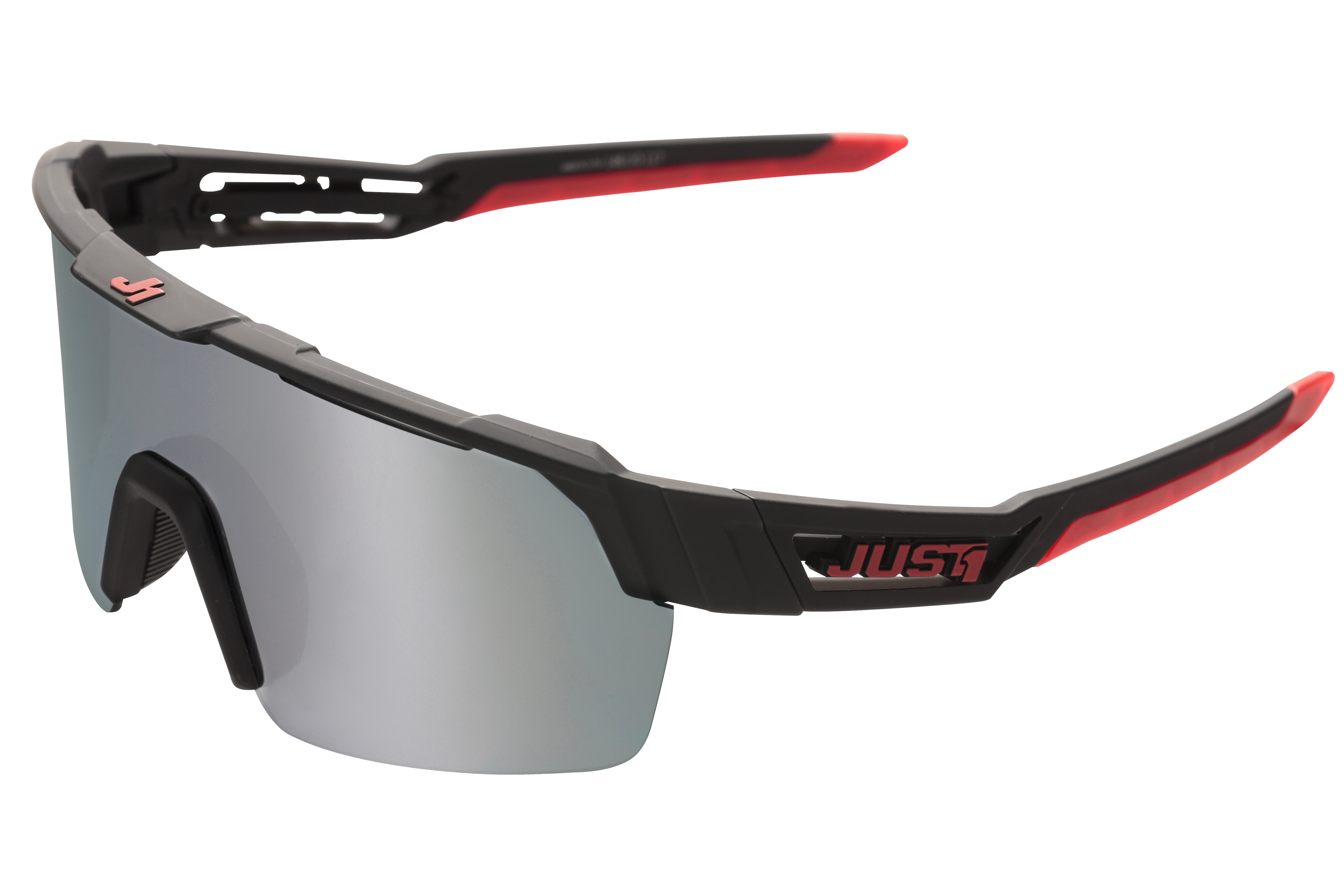 Just1 Sniper Sunglasses Black-Red-Grey