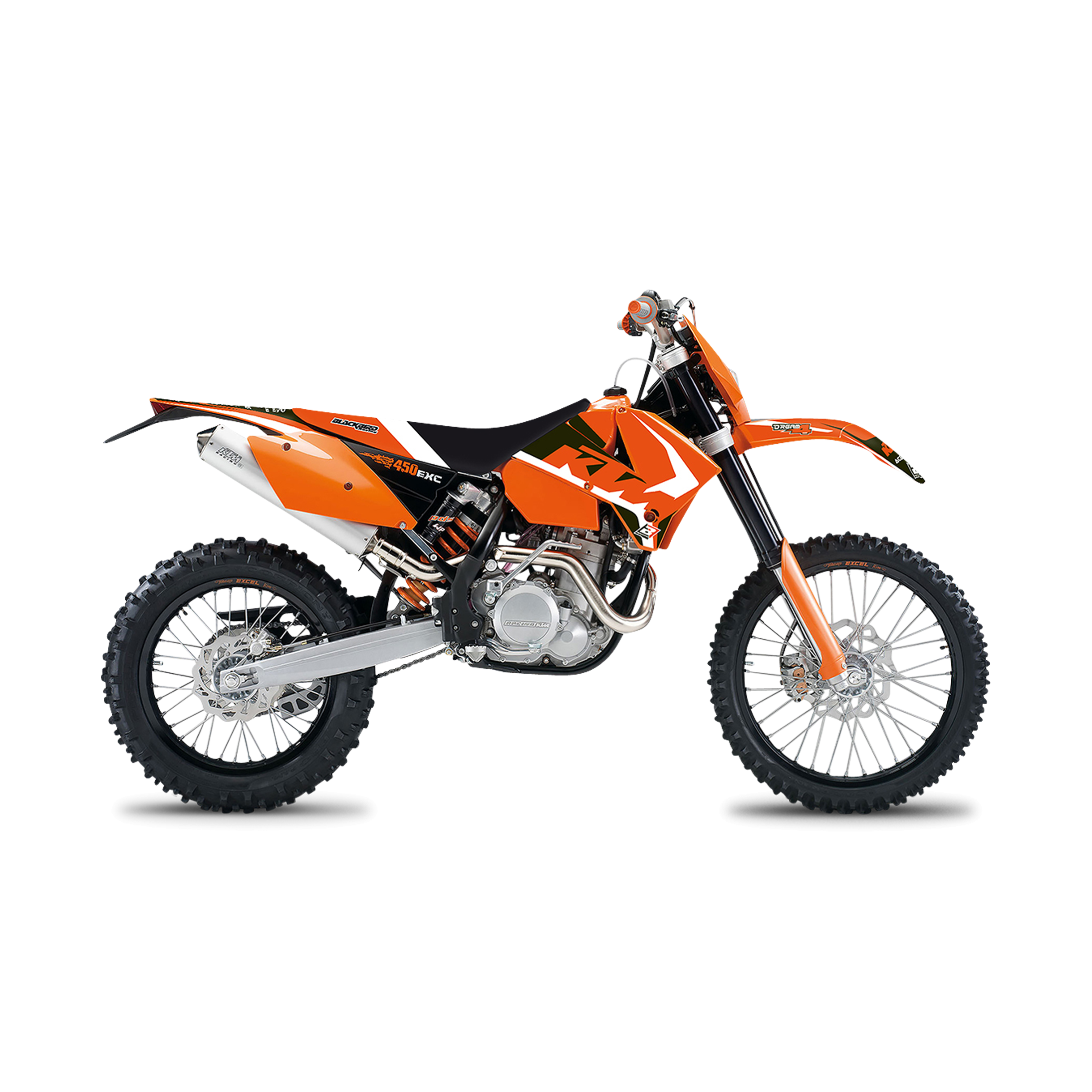 Blackbird Dream 4 Complete Decal Kit with Seat Cover Orange-Black-White