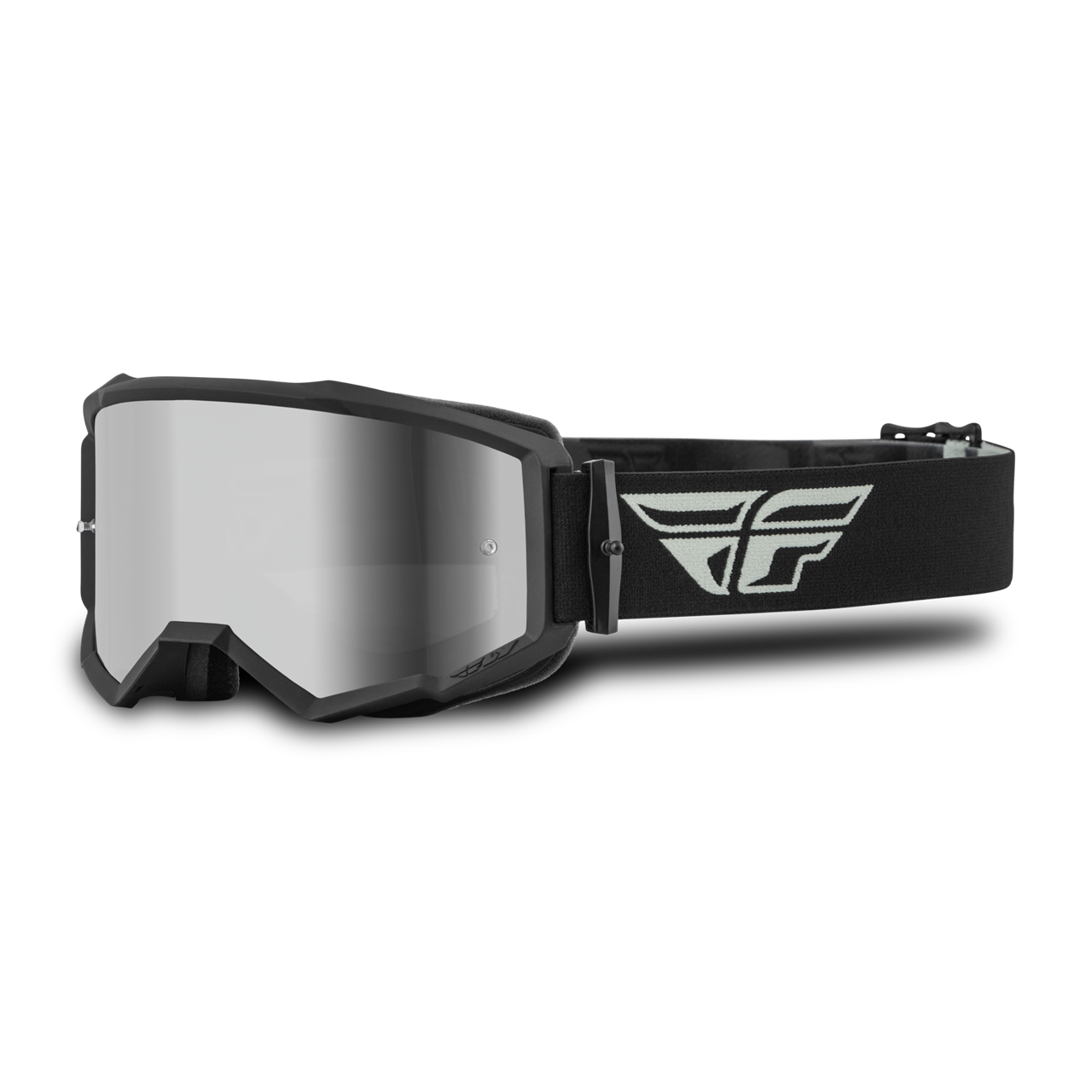 Fly Racing Zone MX Goggles Grey/Black W/ Silver Mirror/Smoke Buy it dirt cheap! 24mx.ie