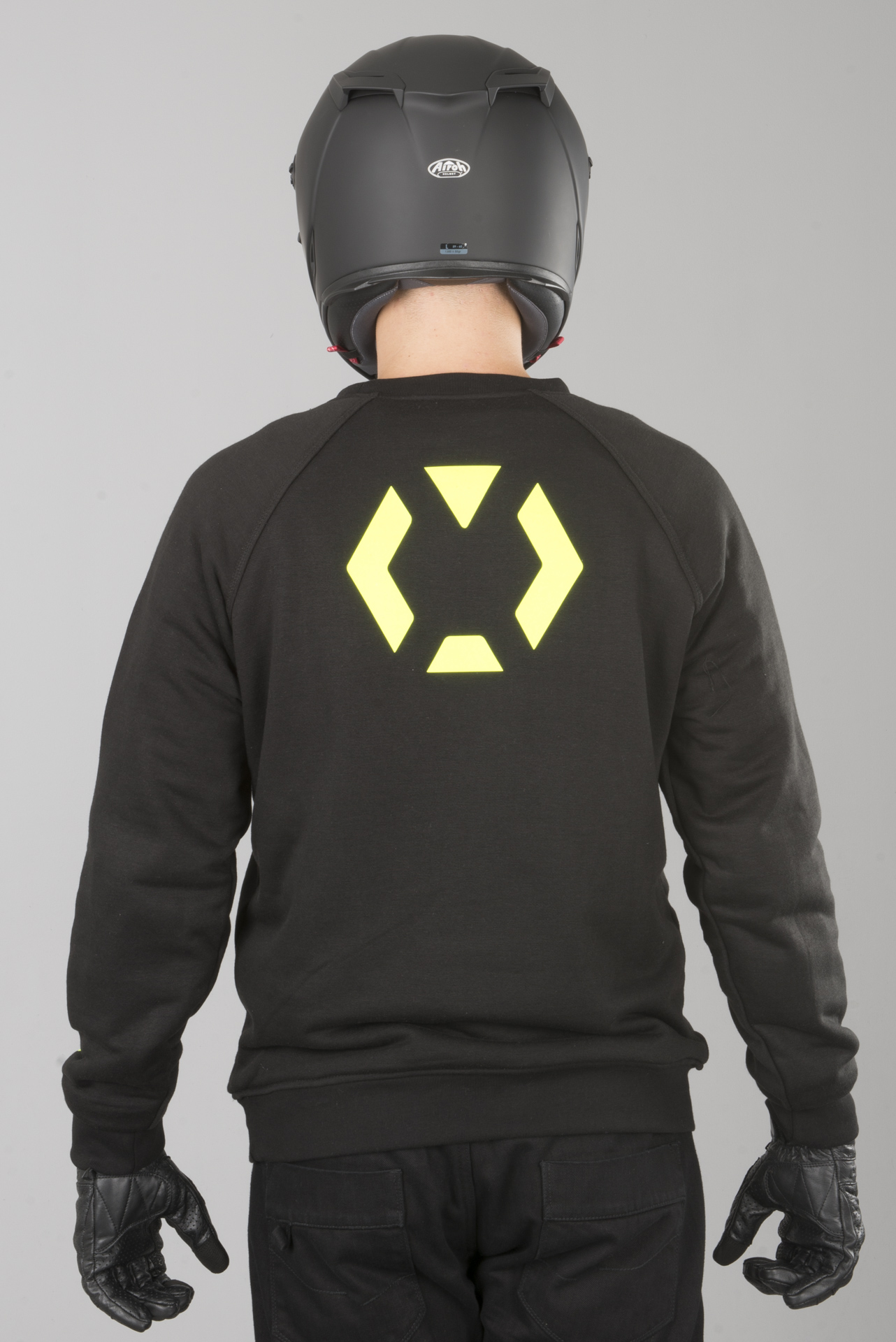 XLMOTO Motorrad Sweatshirt Aramidverstärkt Schwarz Gelb XLMOTO Motorrad Sweatshirt Aramidverstärkt Schwarz Gelb