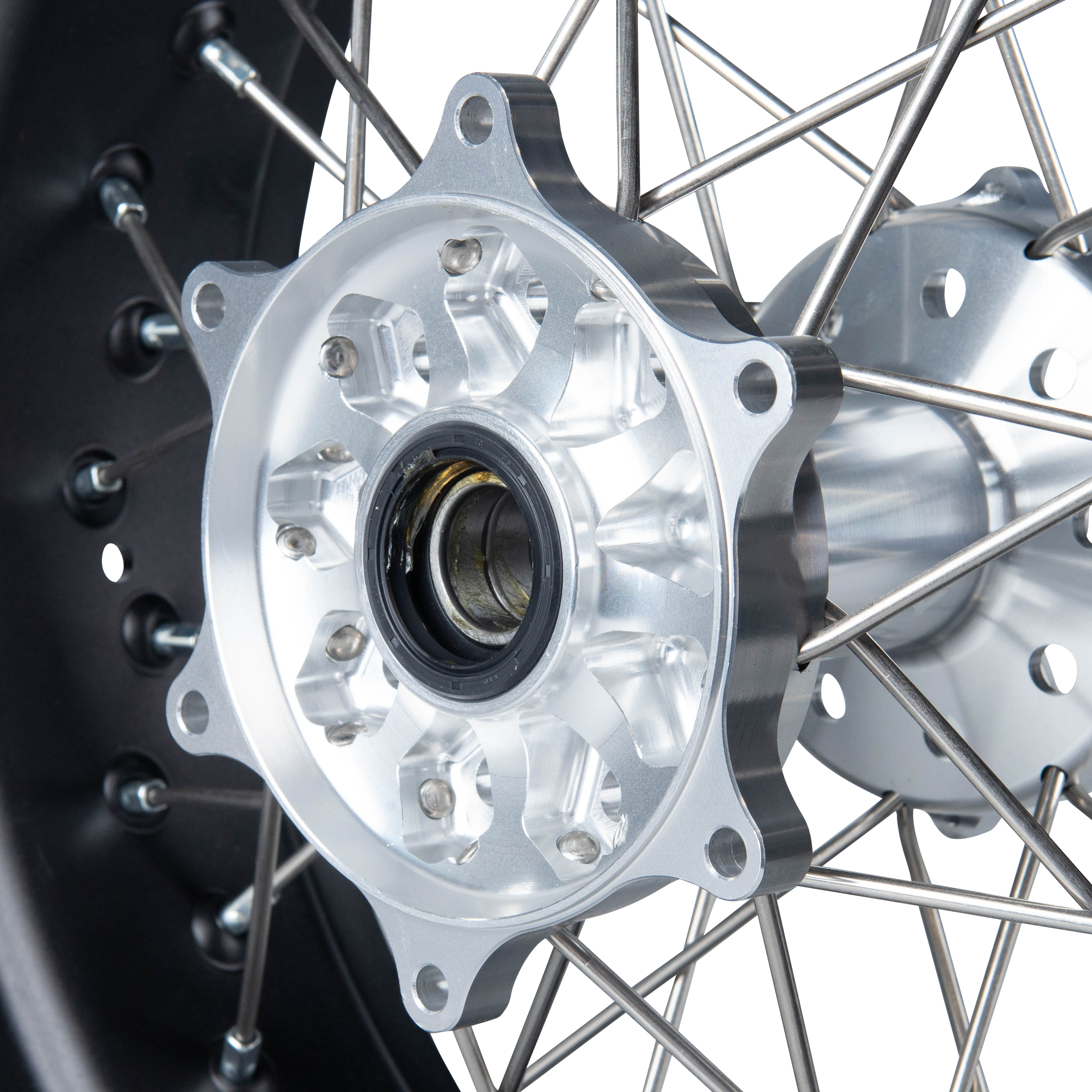 Twenty Supermotard Rear Wheel Black-Silver 17"