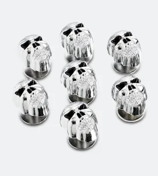 Skrūvju Komplekts CustomAcces Big Calavera M6 Hroms