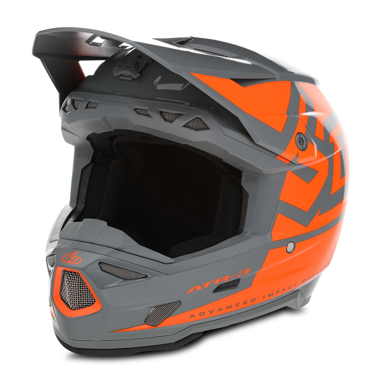 Crosshelm Kinderen 6D ATR-3Y Hex Glanzend