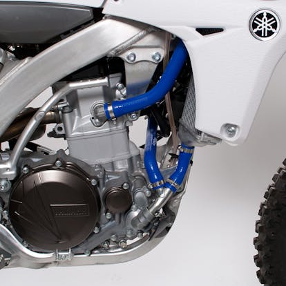 Silikon Kühler Schlauch Stabile Übertragung Auslaufsicher Kühler Kühlmittel  Schlauch Motorraum Anti-hochdruck Für ATV (Blau)