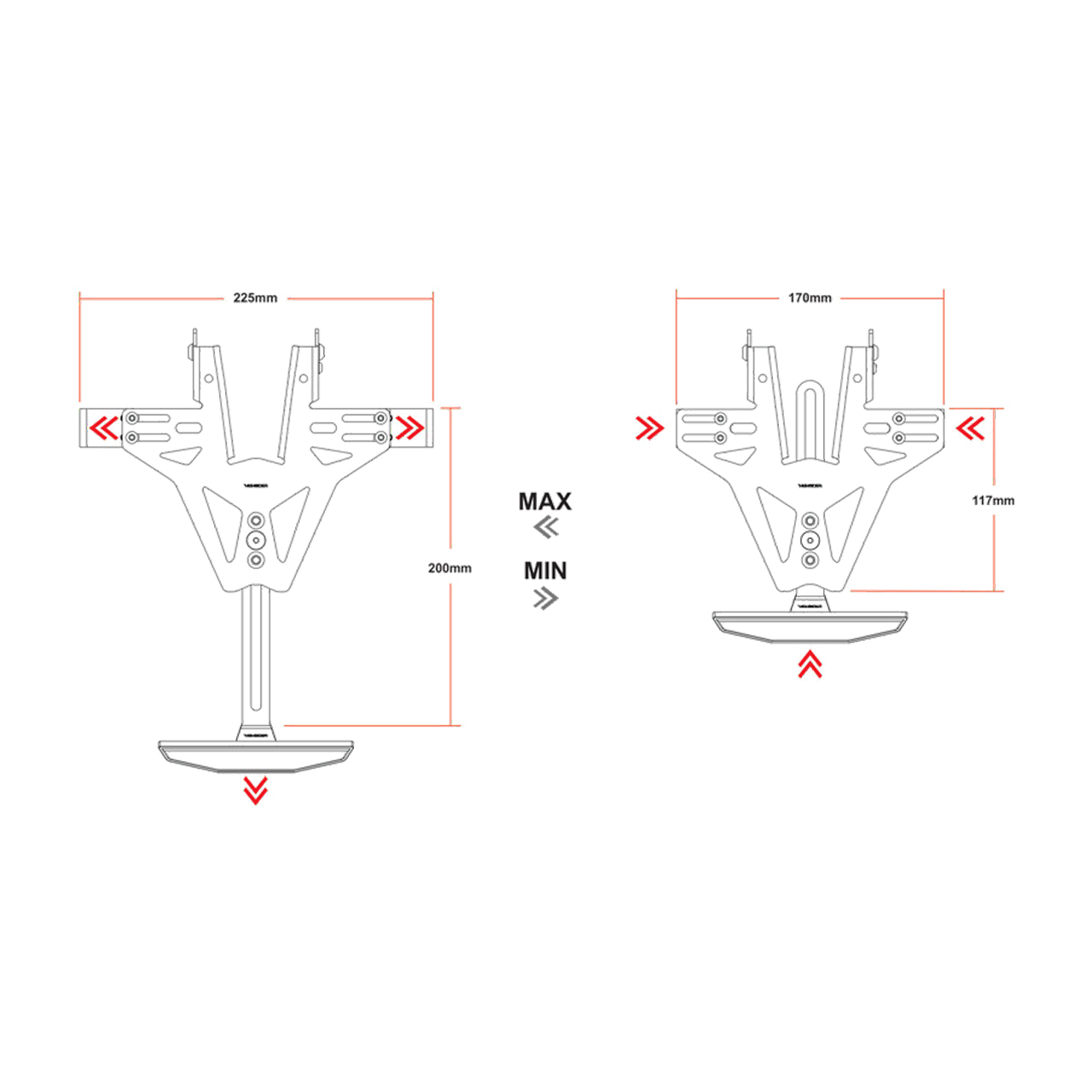 Highsider License Plate Bracket RS