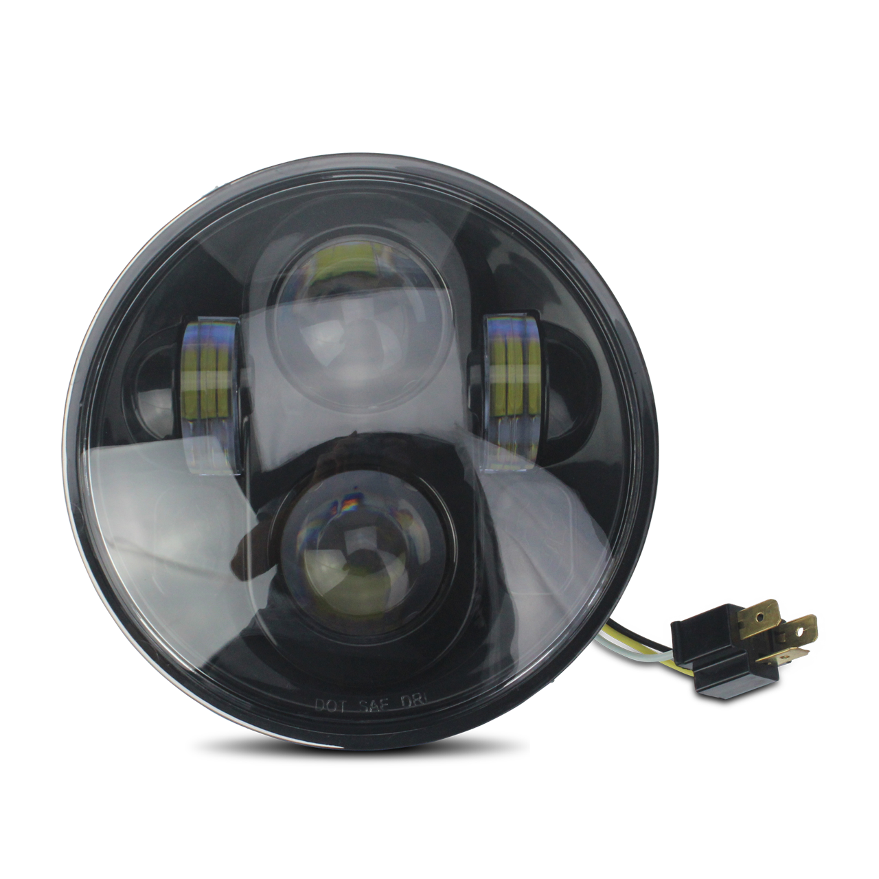 CustomAcces Ovni LED Headlight Black 155x85mm