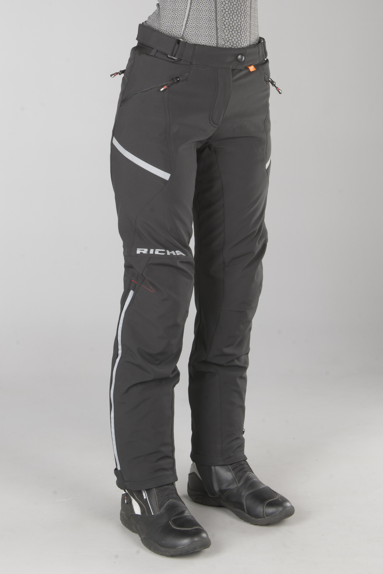 MC Bukse Richa Softshell Svart Dame Laveste prisgaranti MC Bukse Richa Softshell Svart Dame Laveste prisgaranti