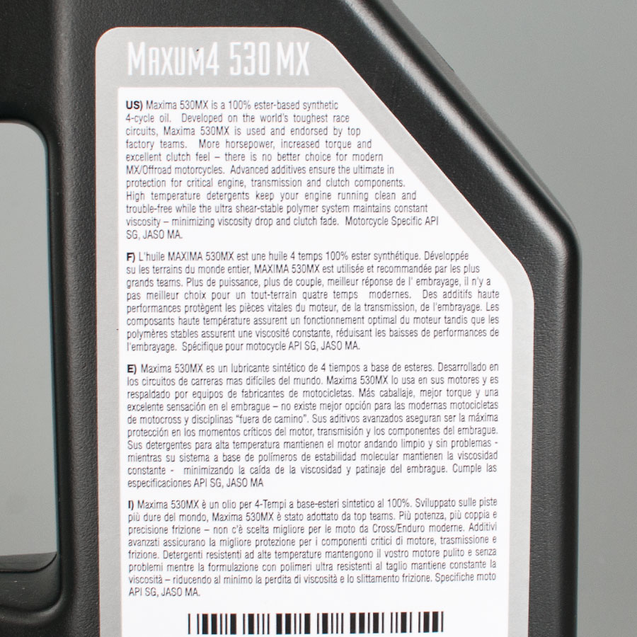 Maxima 530MX Ester 4-stroke 100% Synthetic 1L