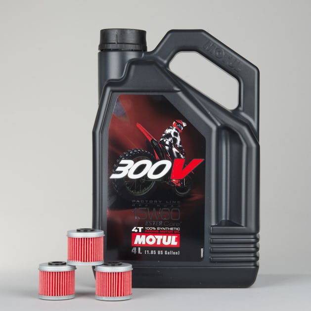 Aceite de Motor Motul 300V Offroad 4T Sintético 4 L + Pack