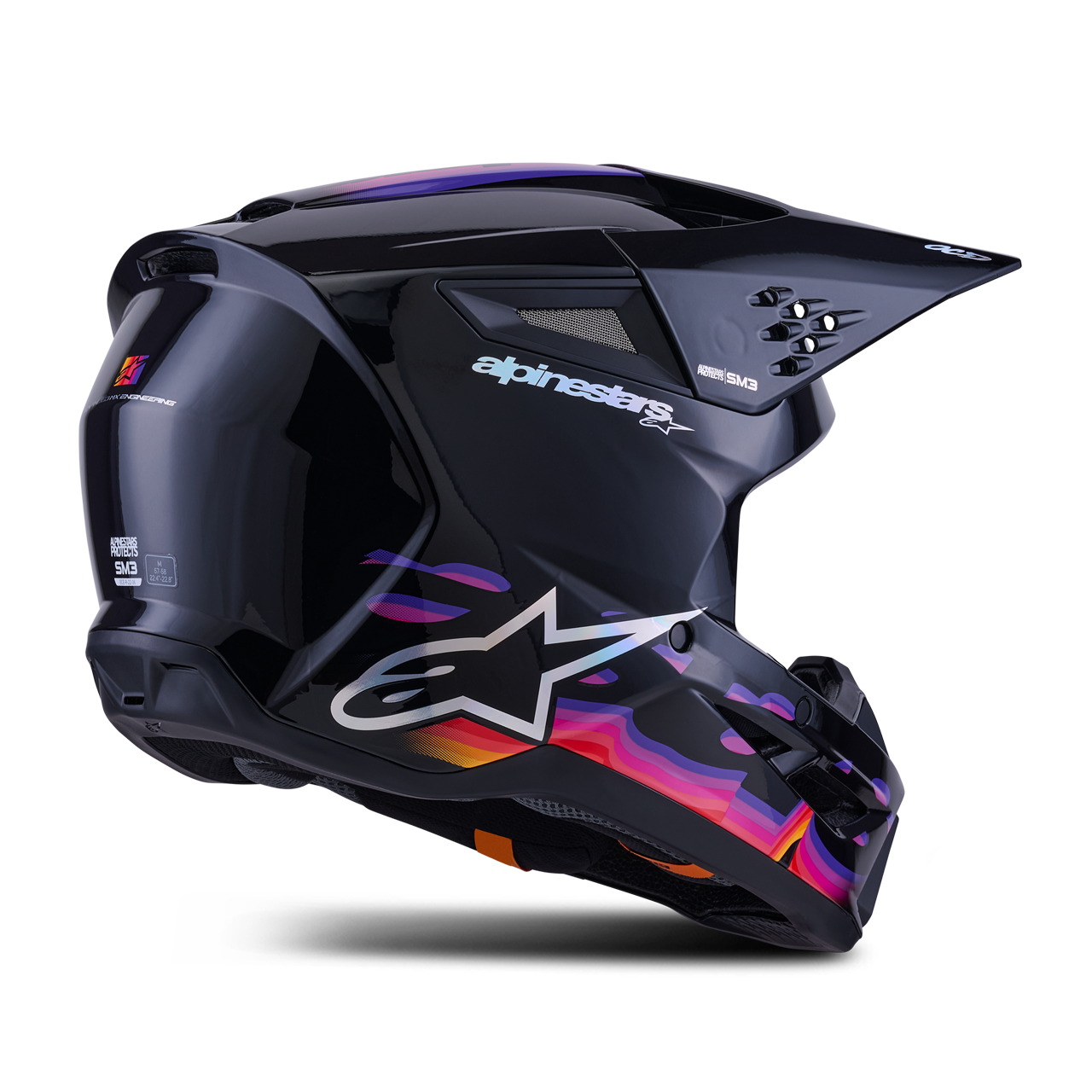 Casco MX Alpinestars SM3 Force Glossy