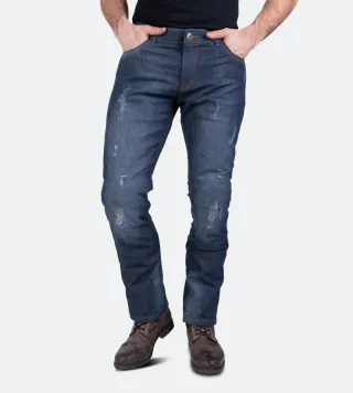 Motorjeans Course Ripped Aramide-Versterkte Straight/Regular