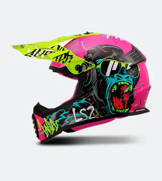 Motokros Kaciga LS2 MX437 Fast II Mini Starmaw