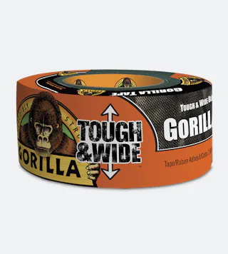 Gorilla Tough & Wide Duct Tape Black 73mm x 27m
