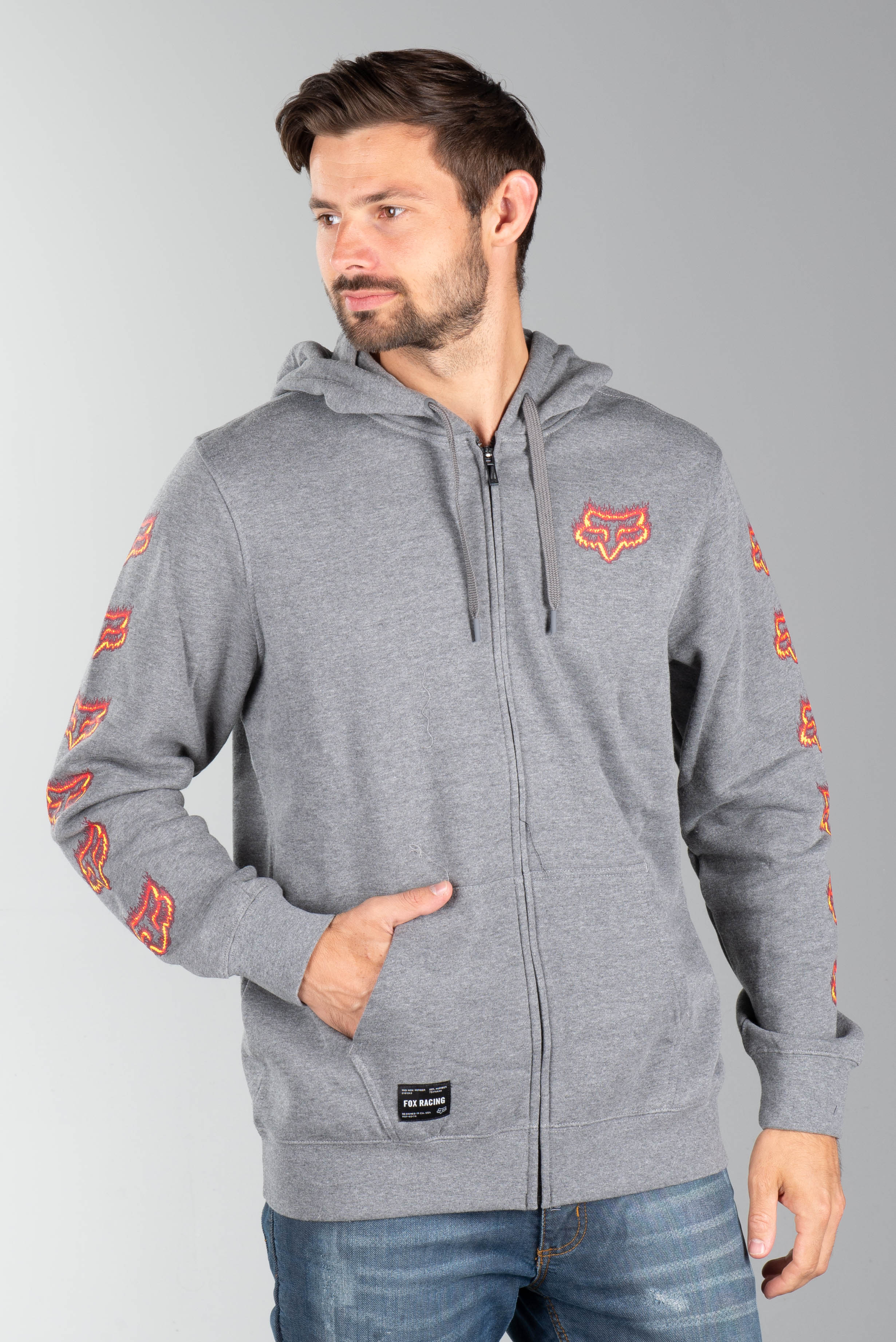 head zip hoodie