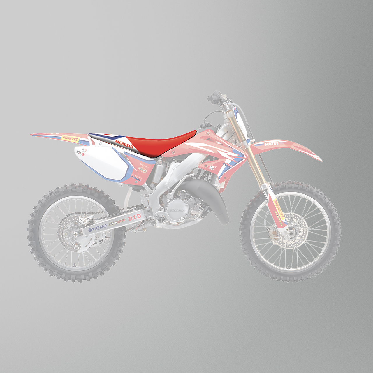 Blackbird Replica Team HRC 19 Seat Cover Red-White-Blue