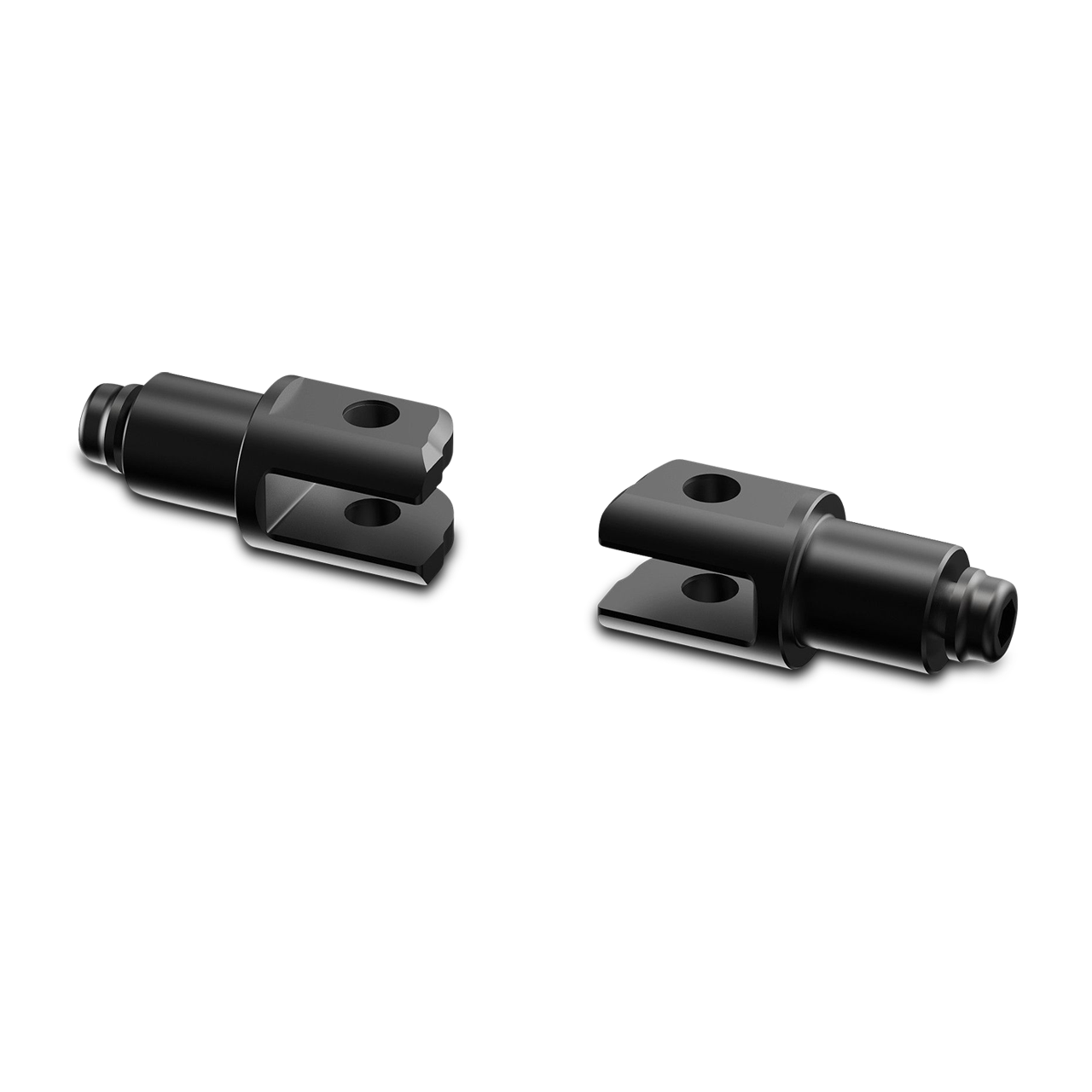 Montageset voor Voetsteunen voor Passagiers Rizoma Zwart 18 mm