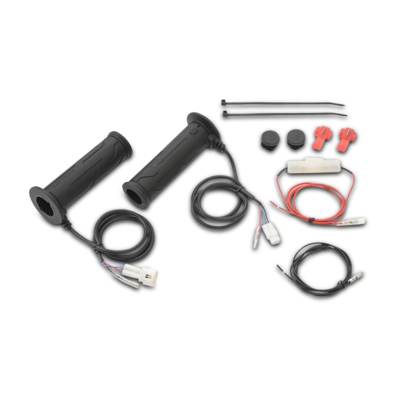 Poignées Chauffantes Daytona 4 Niveaux - 22,2 mm Embout Ouvert et Protection Batterie (arrêt automatique)