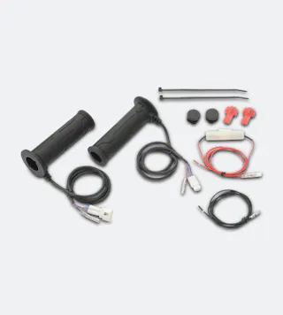 Poignées Chauffantes Daytona 4 Niveaux - 22,2 mm Embout Ouvert et Protection Batterie (arrêt automatique)