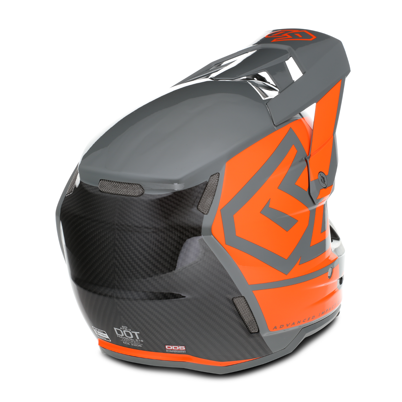 Crosshelm Kinderen 6D ATR-3Y Hex Glanzend