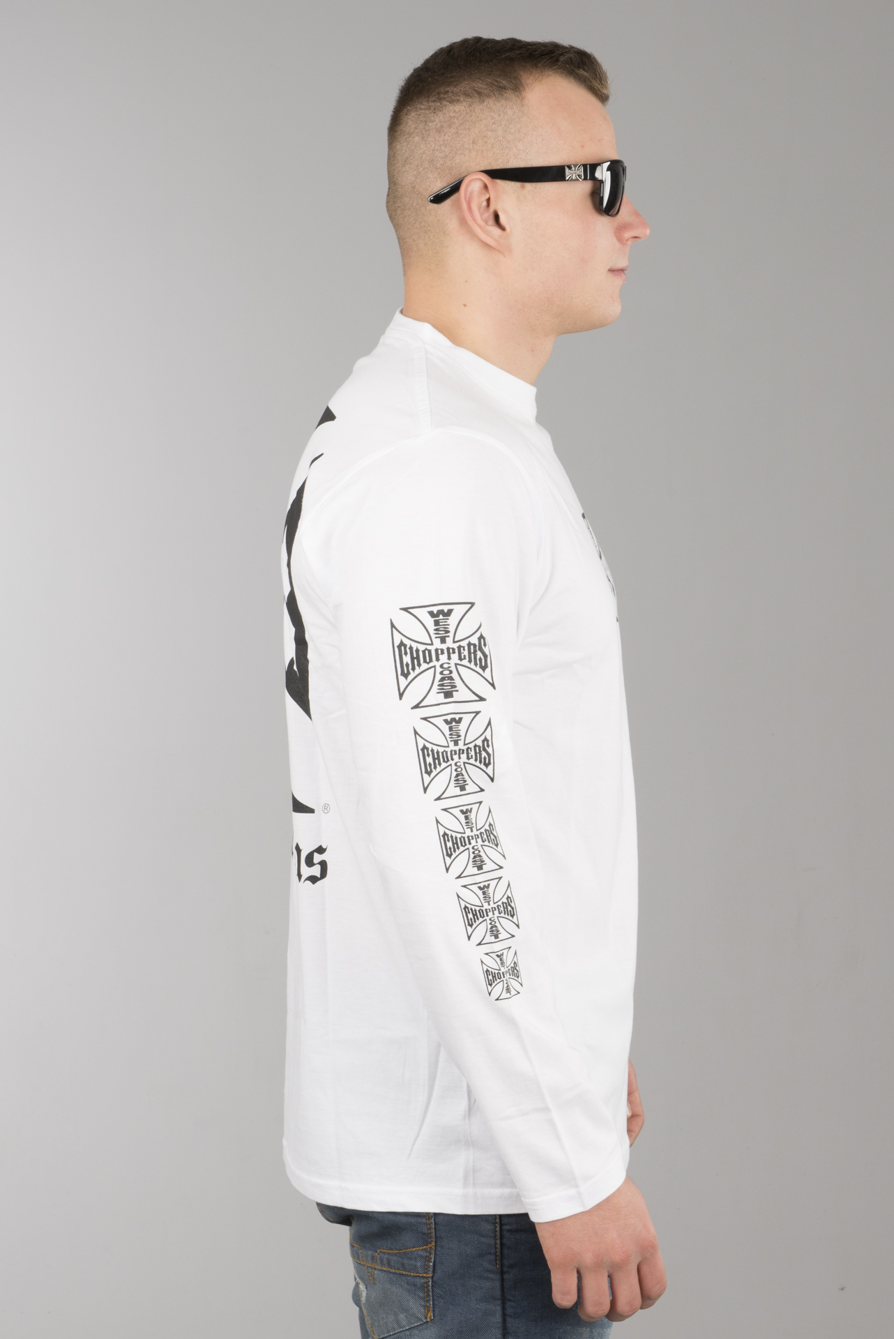 West Coast Choppers OG Cross T-Shirt Long Sleeve | 24MX
