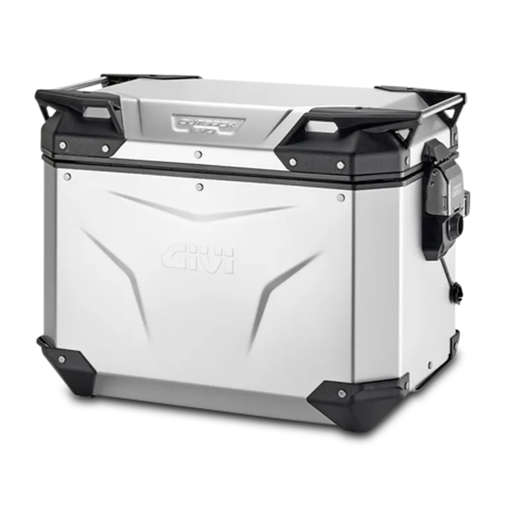 Zijkoffer Givi Trekker Outback EVO Geanodiseerd Aluminium