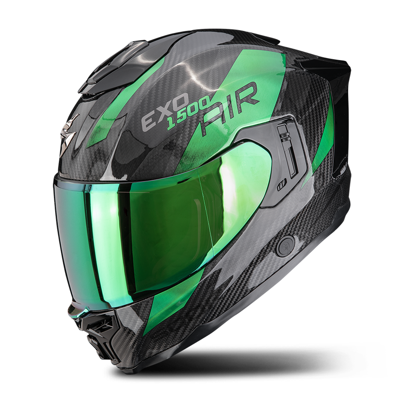 Casco Integral Scorpion EXO-1500 Carbon Air Plateado