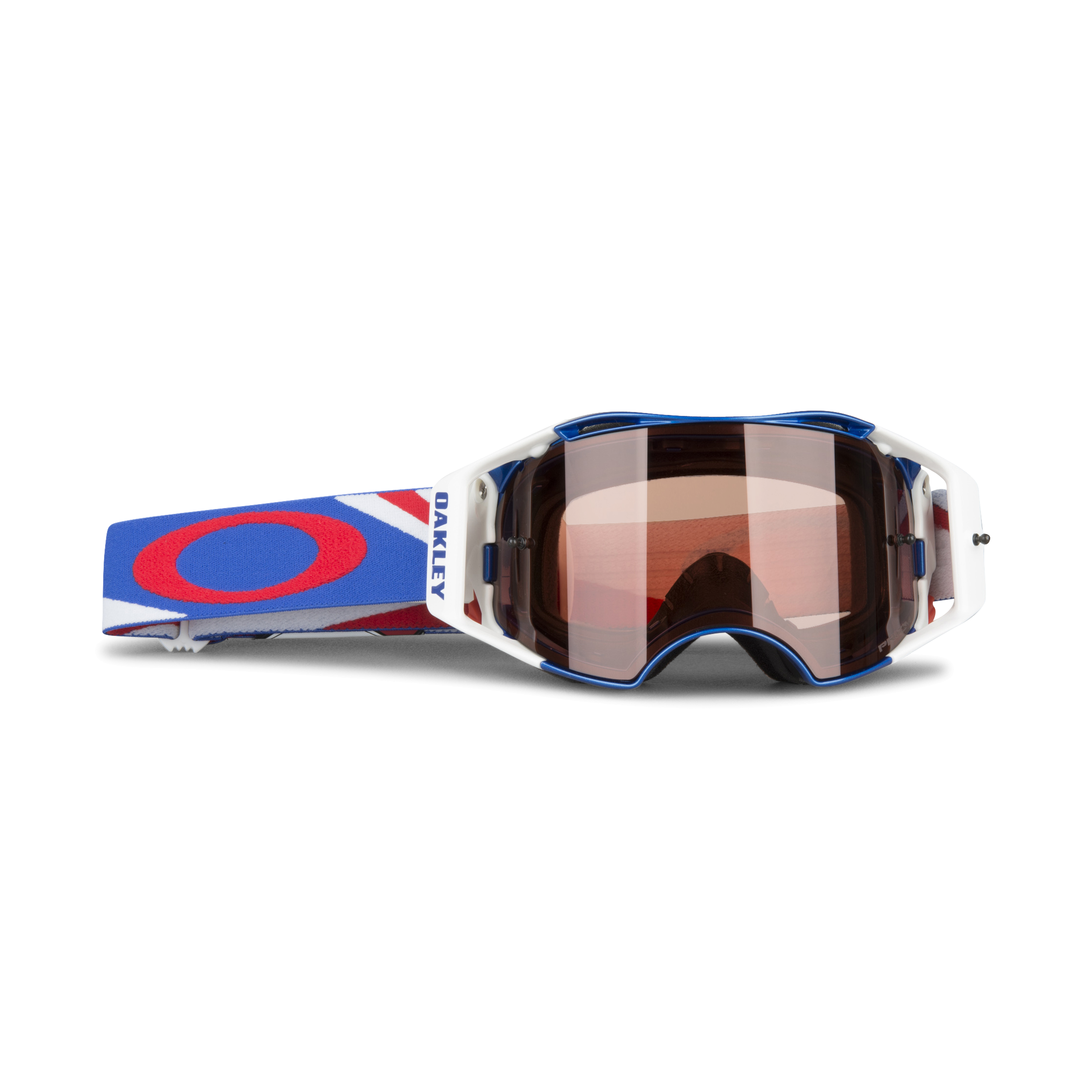 red and blue oakley sunglasses