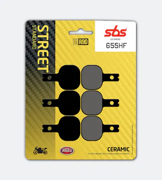 Pastilhas de Travão SBS 655HF Street Standard 6 Peças