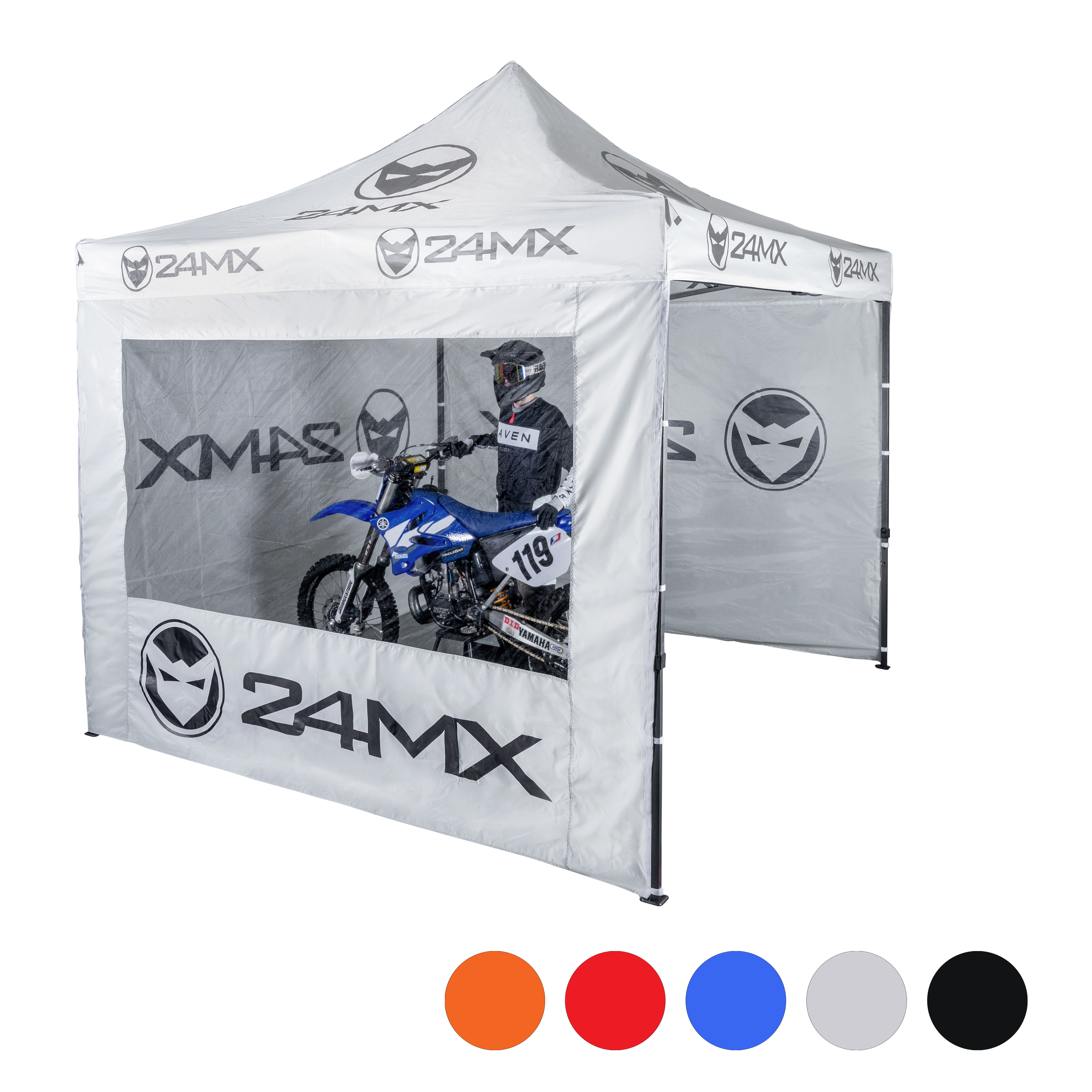 Muggennetvensterwand voor Racetent 24MX 