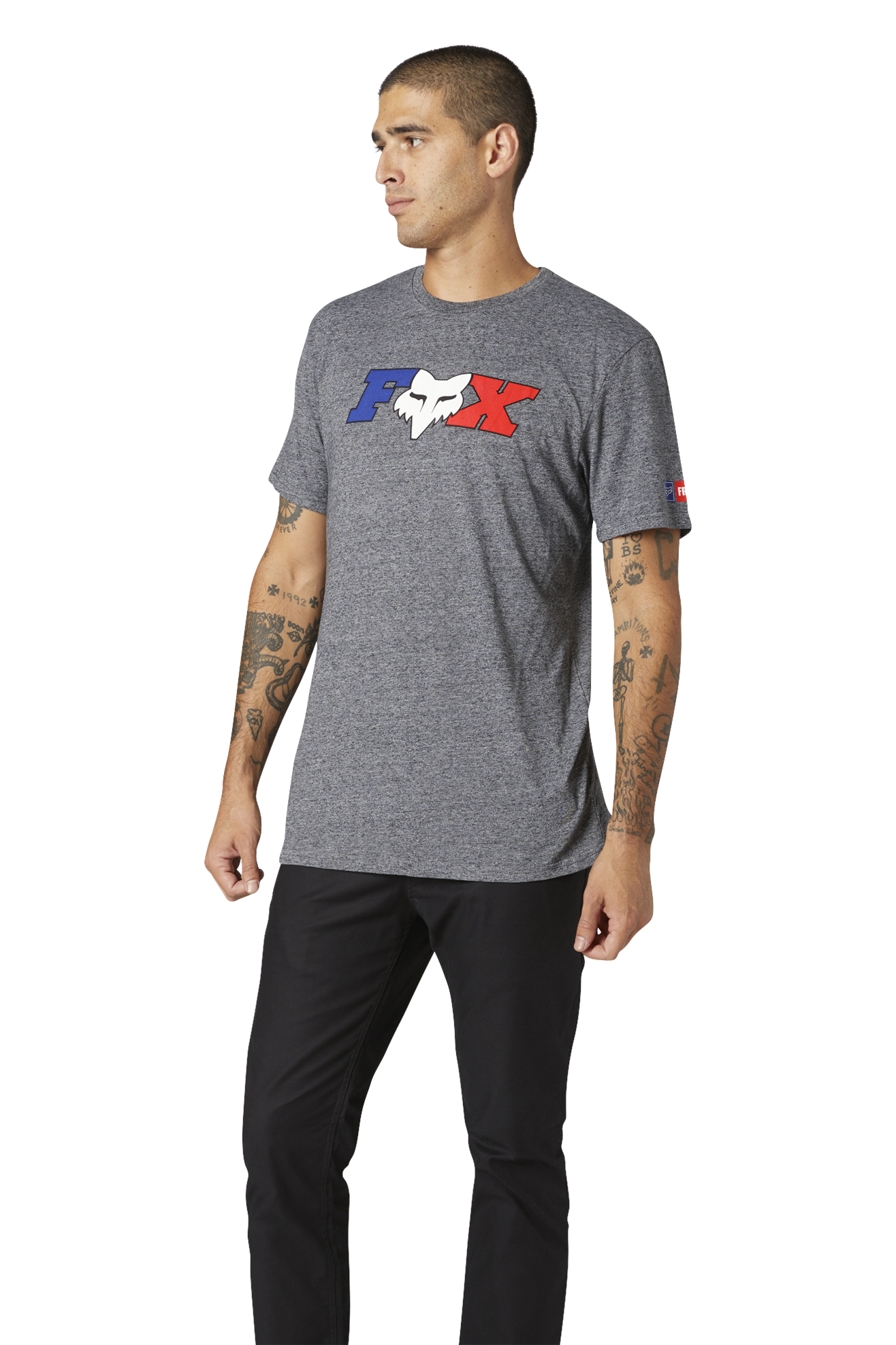 Camiseta FOX FR Flag SS Premium Jaspeado