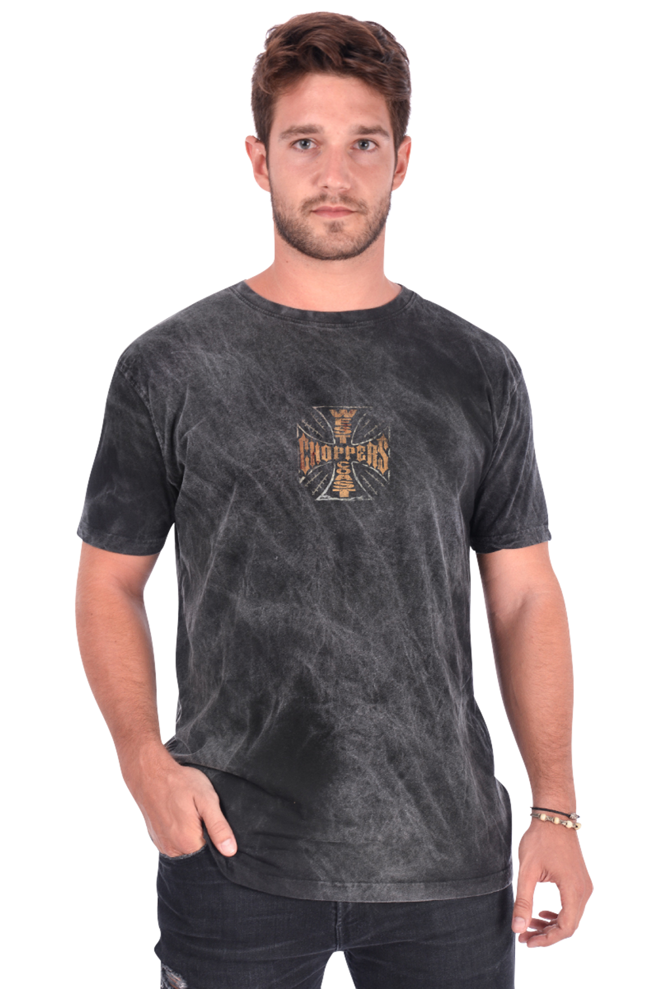 Camiseta West Coast Choppers Web Cross Vintage