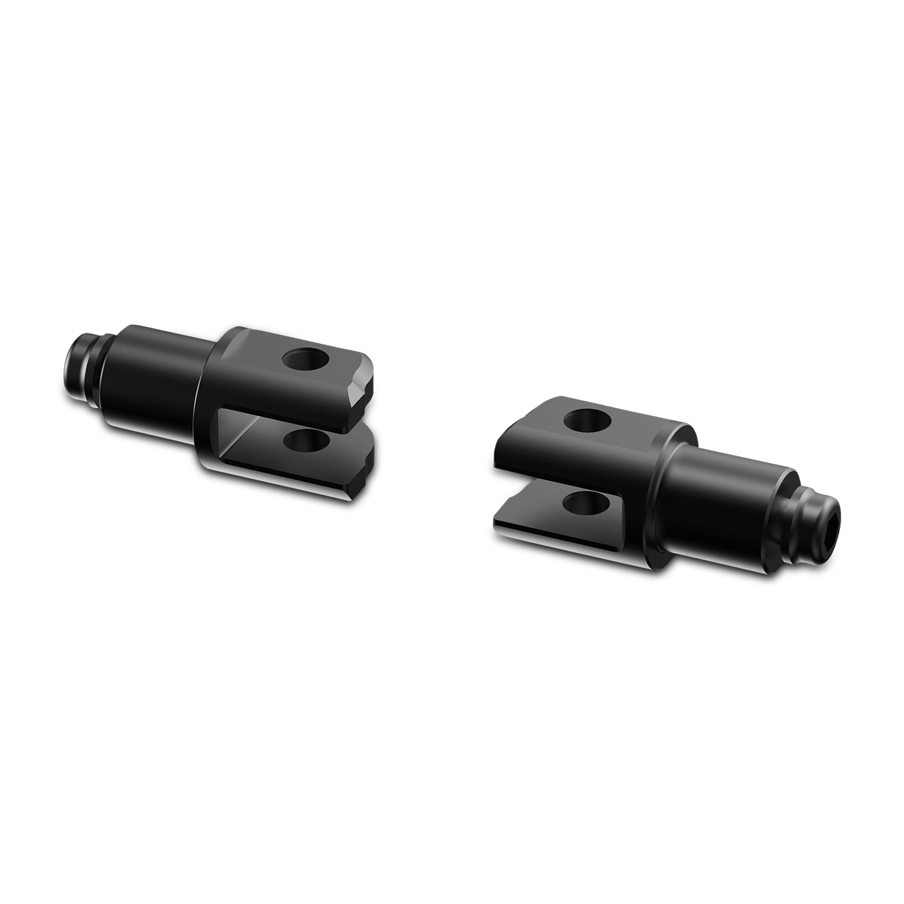 Montageset voor Voetsteunen voor Passagiers Rizoma Zwart 18 mm