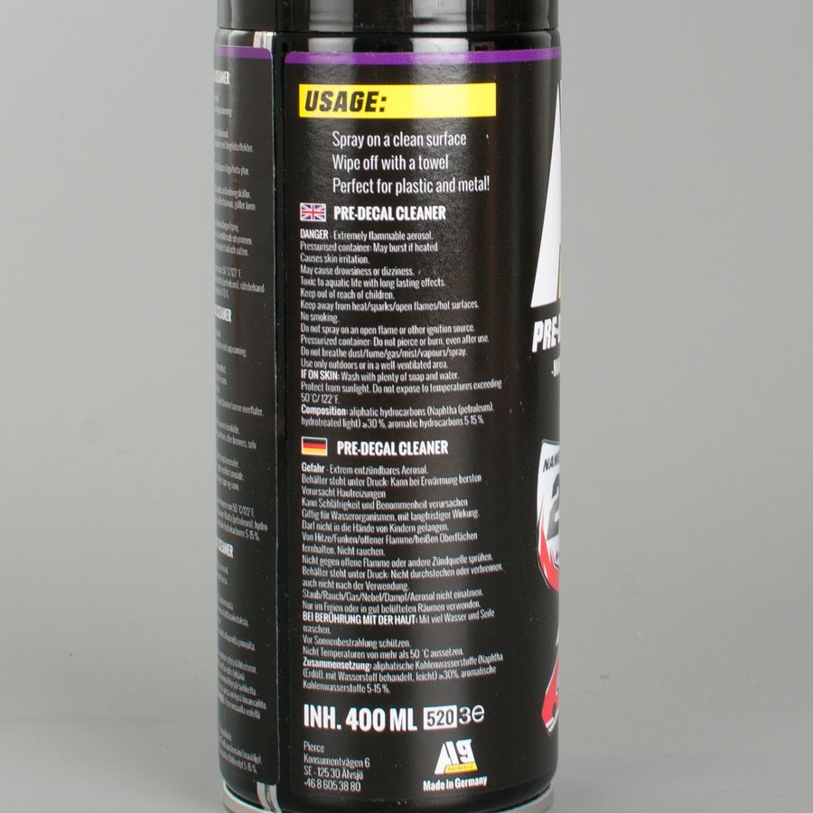 PreDecal Cleaner A9 400 ml 20 de réduction 24mx.fr