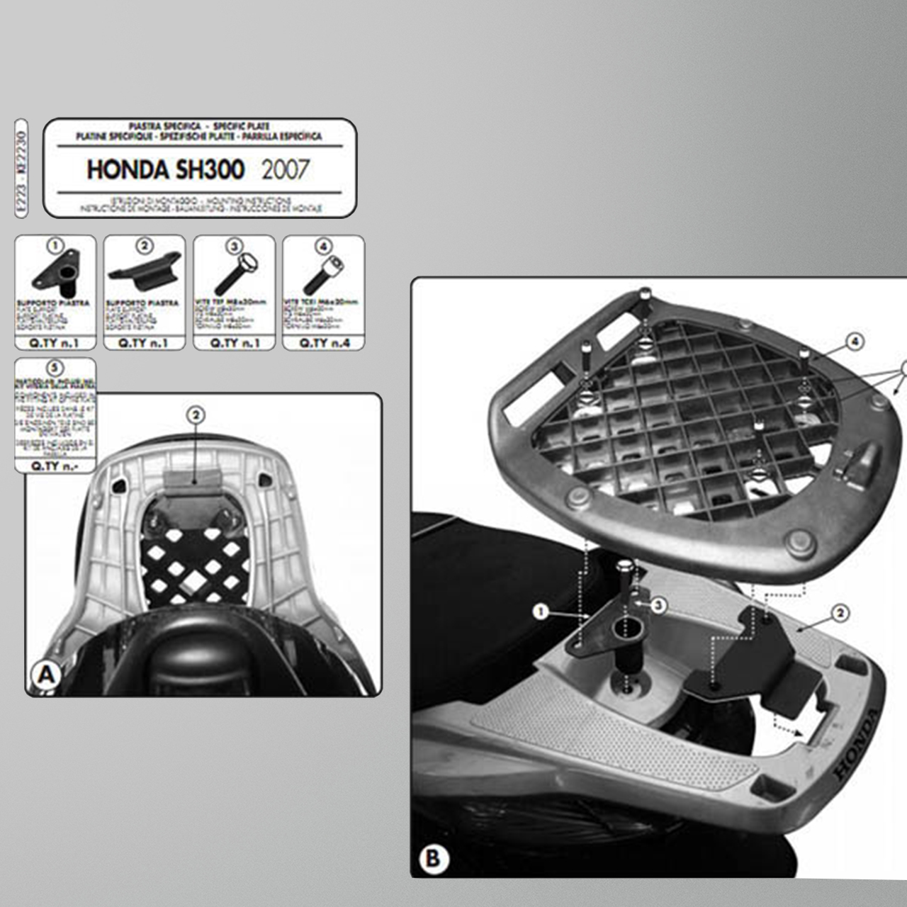 Givi E Monolock® Top Box Rack