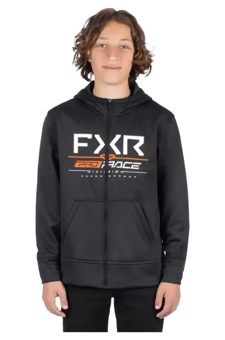 Hoodie met Rits FXR Race Division Tech Zip 26 Kinderen