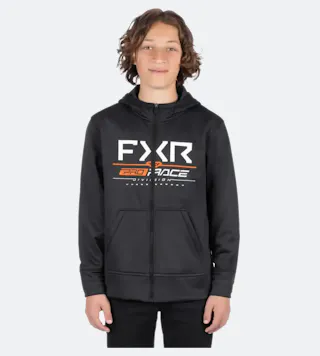 Mikina s kapucí na zip FXR Race Division Tech Zip 26 Dětský