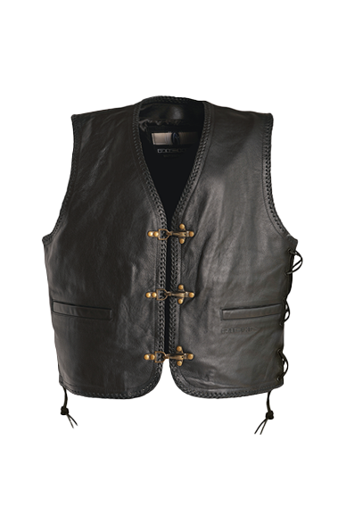 Vest Richa sadisch lederen vest met veters