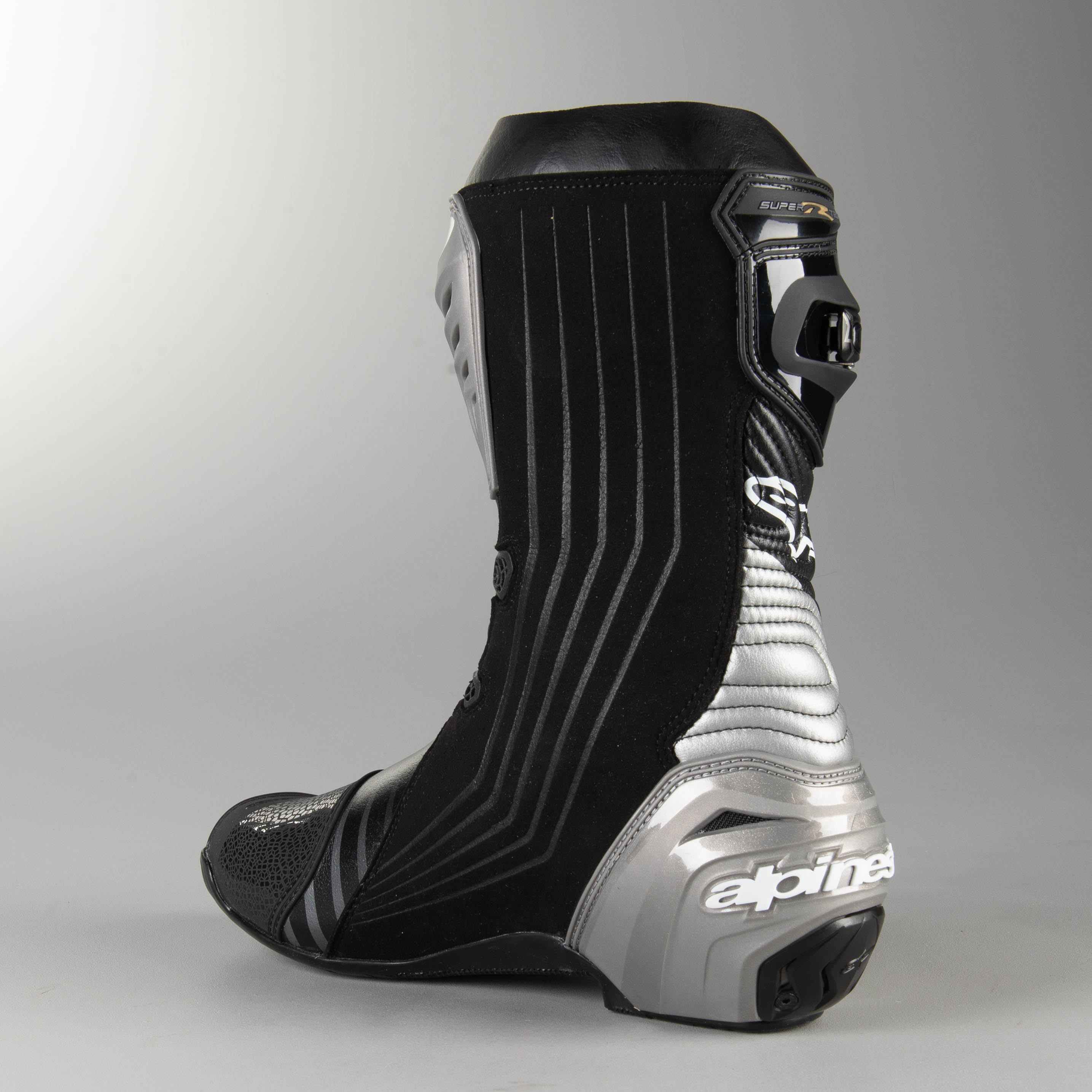 Alpinestars Supertech R MC Stövlar Svart Grå Guld Nu 5 Alpinestars Supertech R MC Stövlar Svart Grå Guld Nu 5