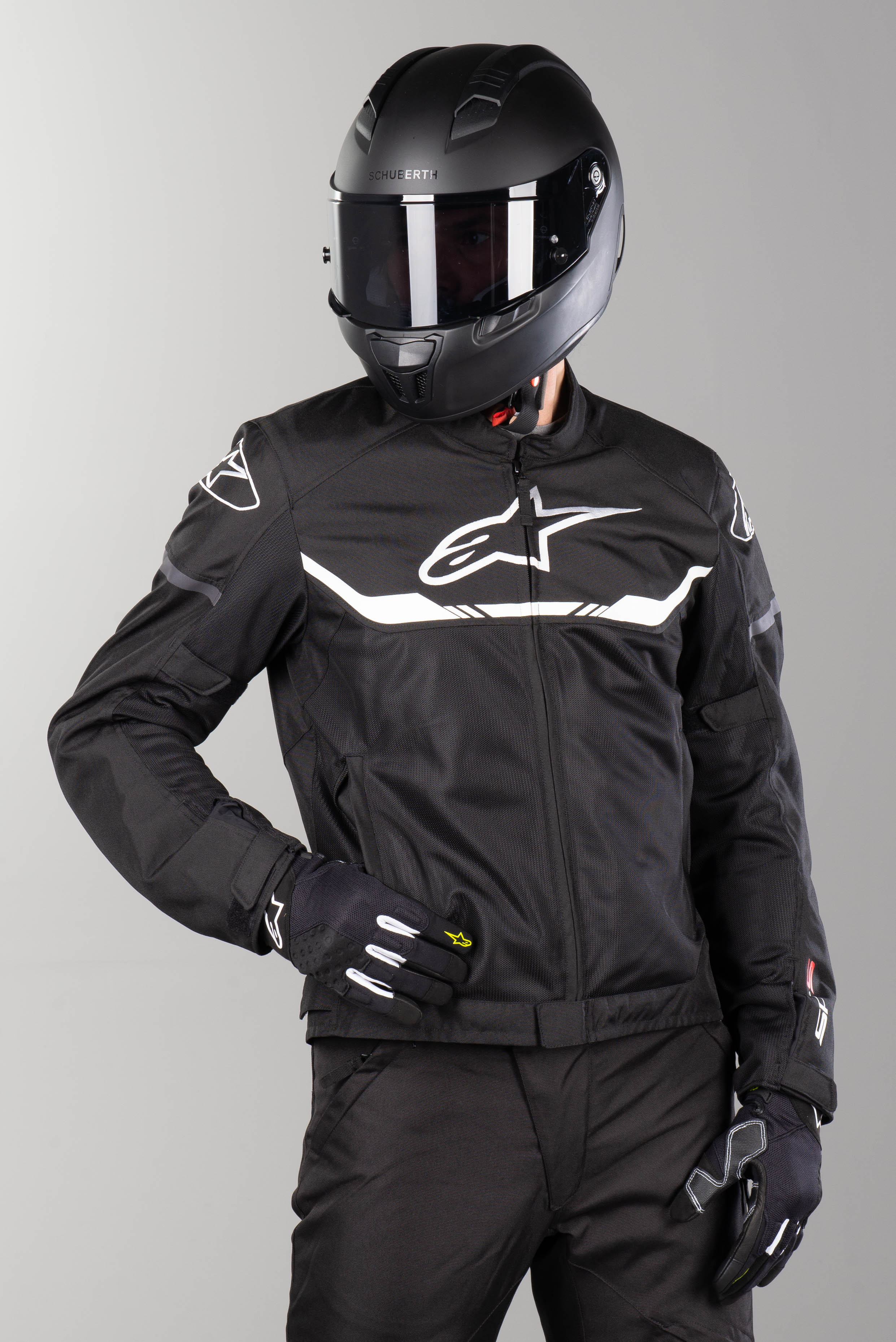 black white jacket