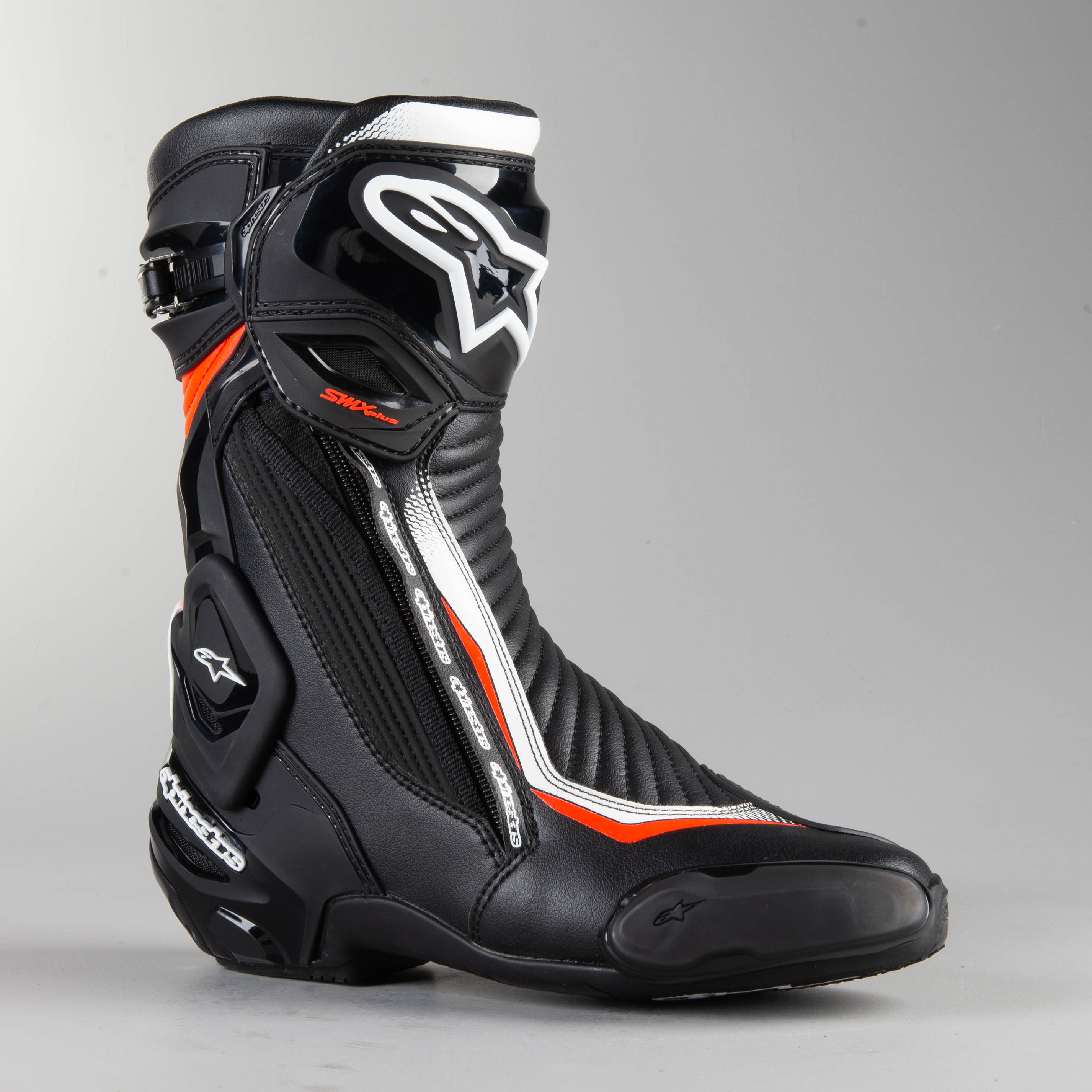 Alpinestars SMX6 v2 Black//Red Fluo//White Motorbike Street//Sports Boots